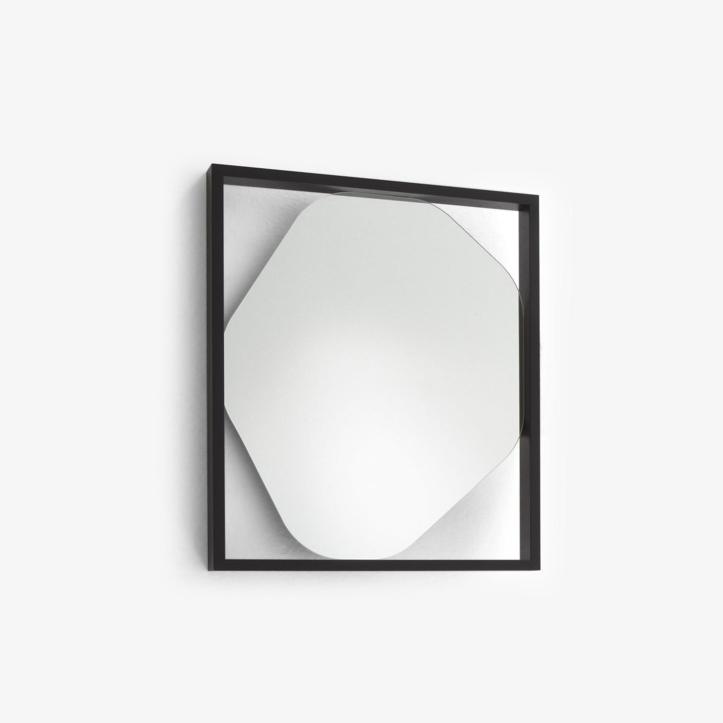 BELIZE - Framed wooden hall small mirror.