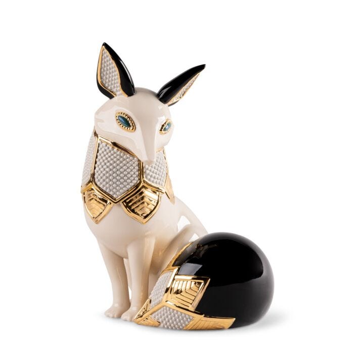 Fox jewel Sculpture by Lladró