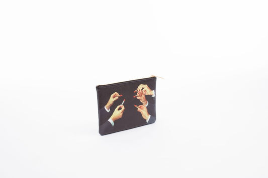 21 x 15.5 Polyurethane Case Lipsticks by Seletti #Black