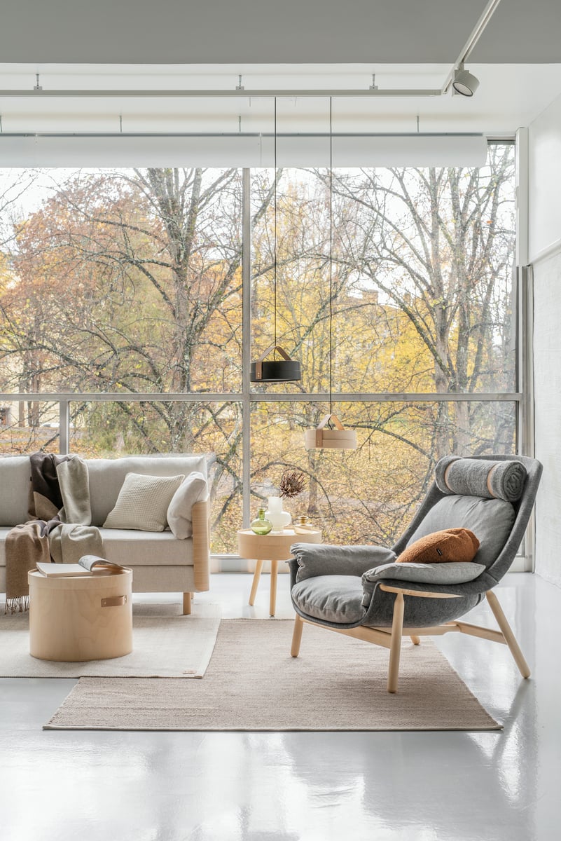 Aski XL-J coffee table, lacquered birch