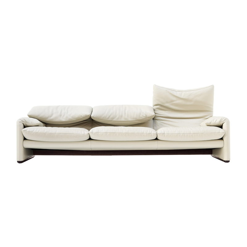 Maralunga 40 - 3-Seater Leather Sofa
