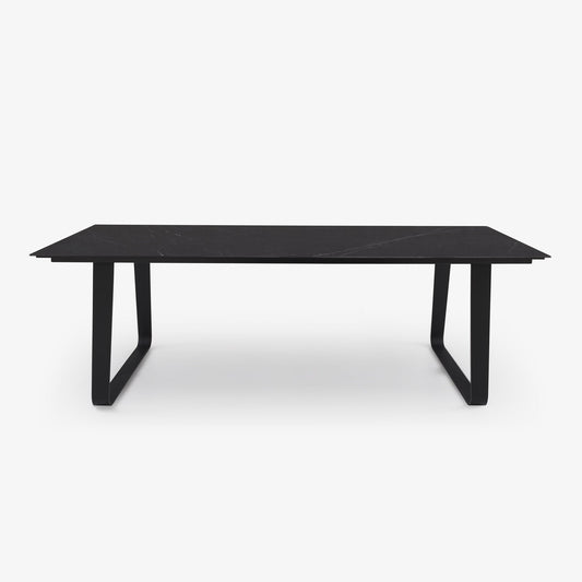 VILNA - Rectangular porcelain stoneware dining table.