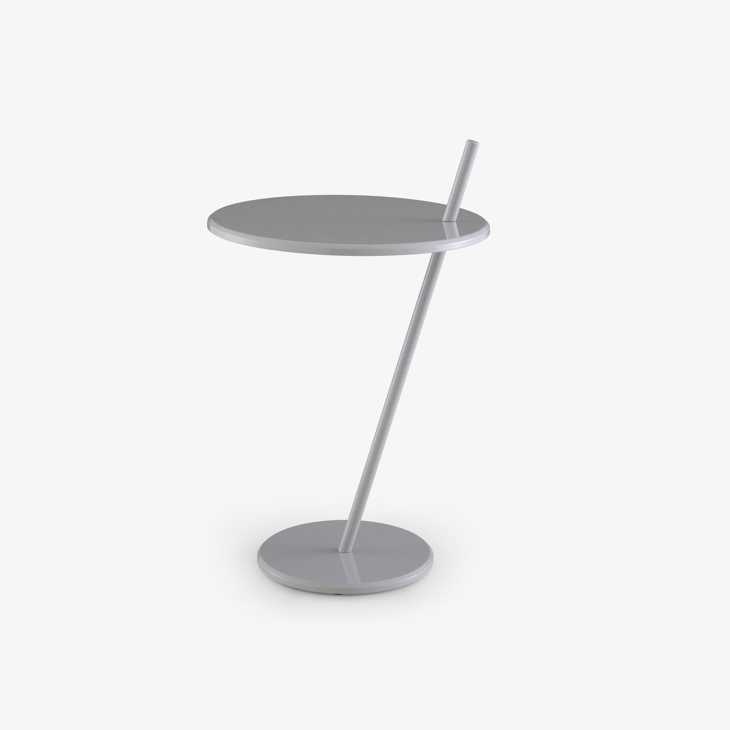 GOOD EVENING - Round steel high side table.