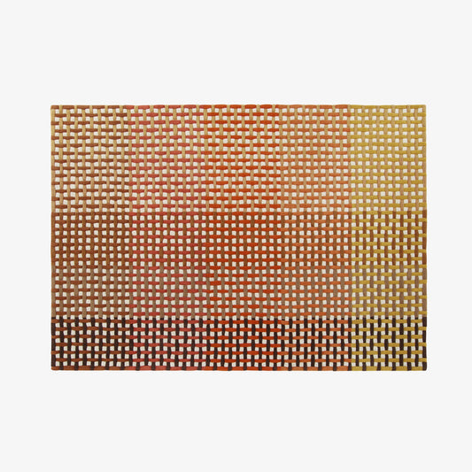 ENTRELACS - Handmade rectangular wool rug.