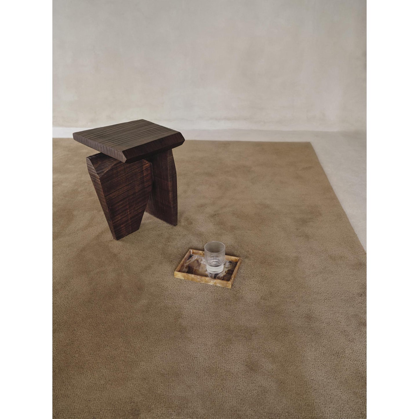 Ferm Living Silva Pedestal Dark Stained Mango Wood