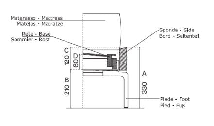 Move Bed (Side Frame H34).