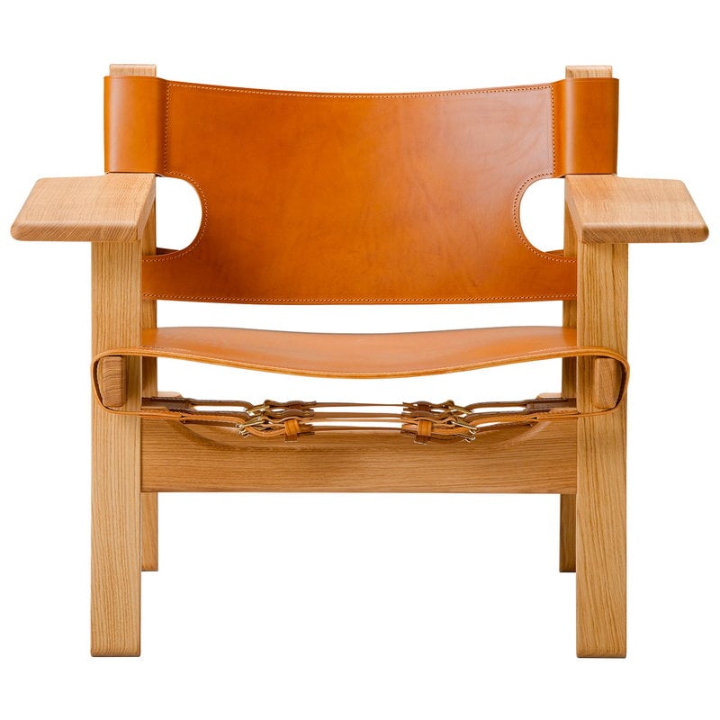 The Spanish Chair by Fredericia #cognac leather - oiled oak #
