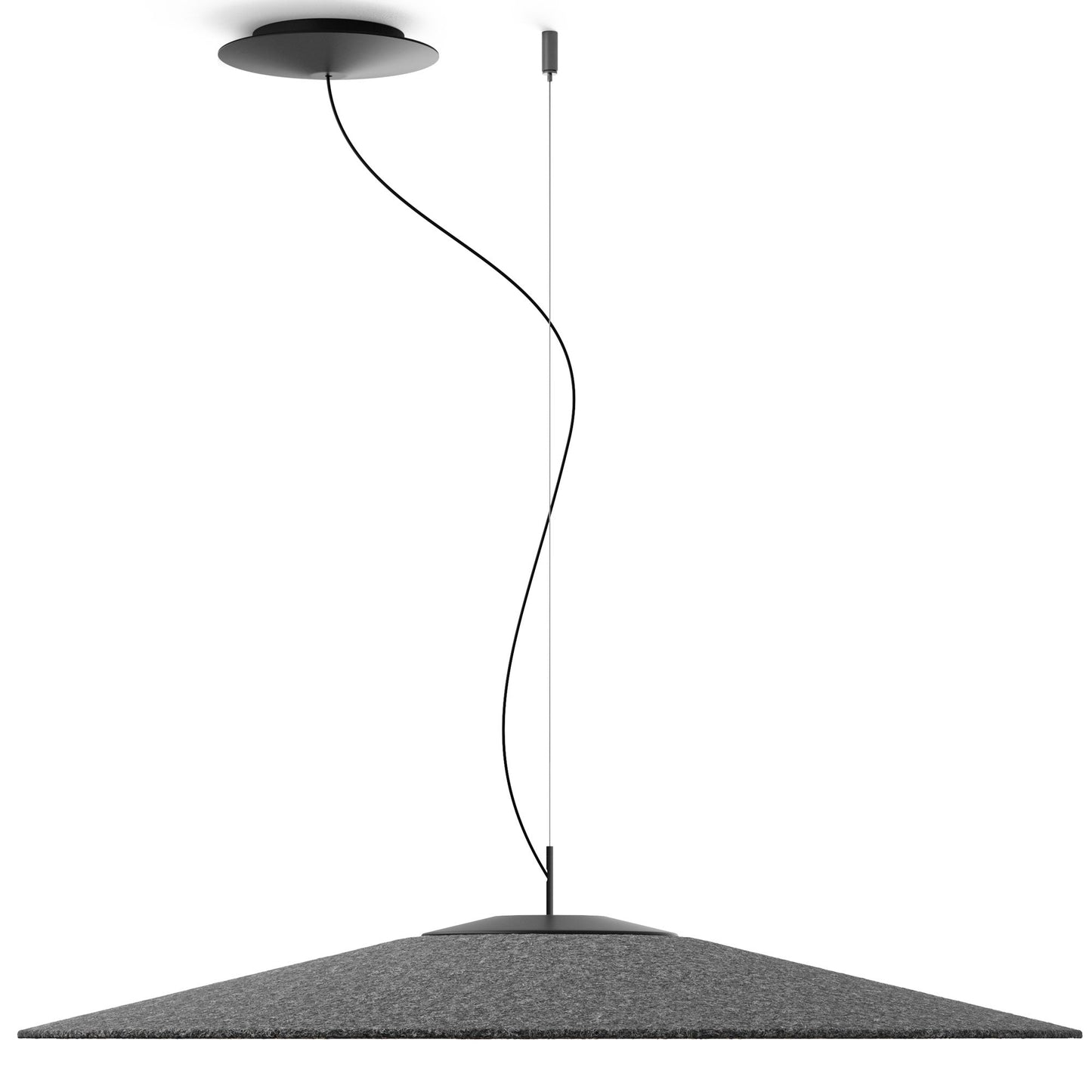 Koinè - LED acoustic felt pendant lamp (Request Info).
