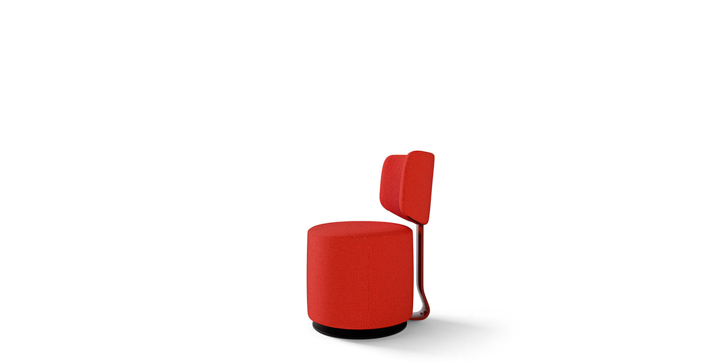 Tambu Round - Swivel Fabric Armchair.