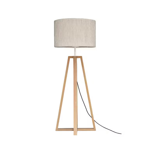 CLUB LOUNGE - LED teak floor lamp.