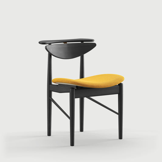 THE READING CHAIR by House of Finn Juhl #Oak Black Painted / Watercolour | Butterscotch Yellow