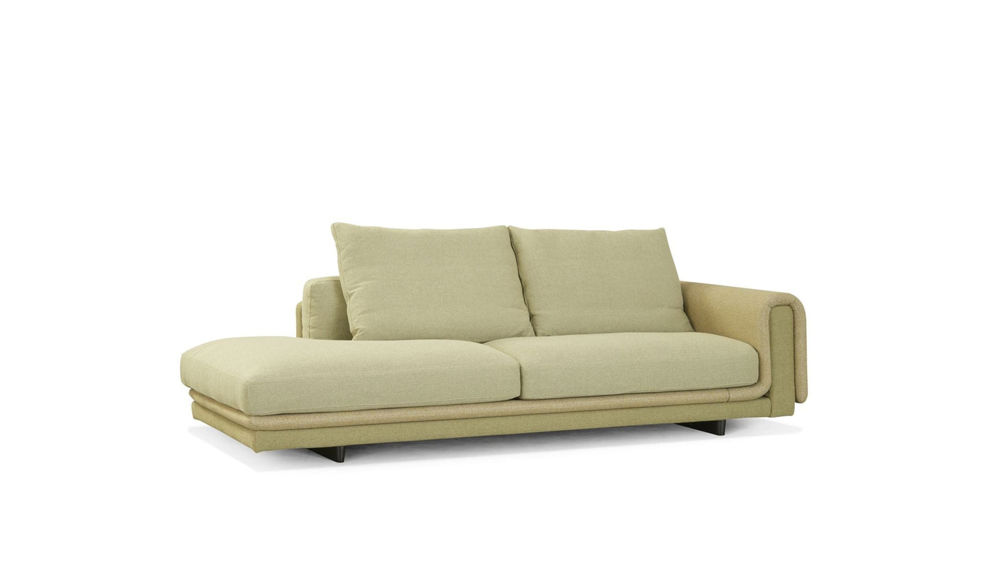 UNDERLINE LARGE 3-SEAT END UNIT LEFT WITH RIGHT ARMREST by Roche Bobois