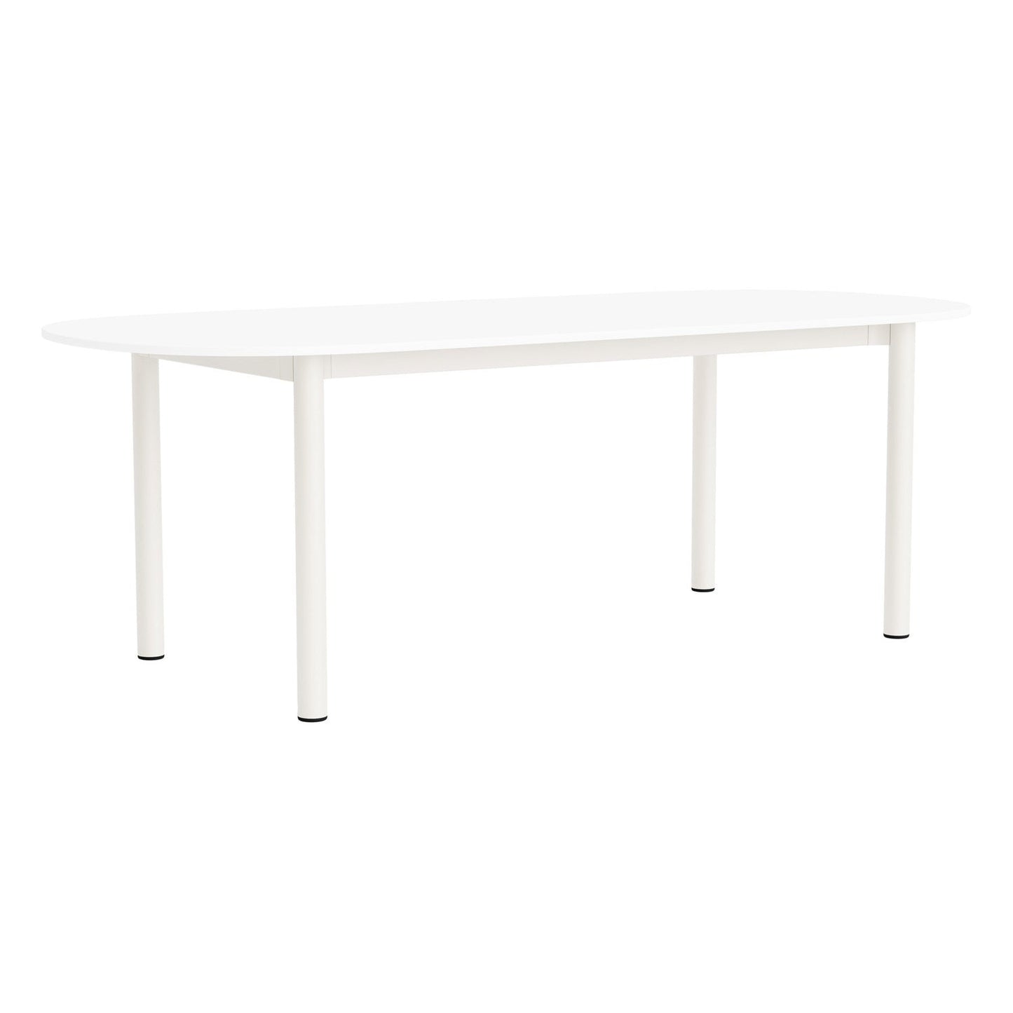 Annex table oblong, 220 x 95 cm, cream white - white laminate
