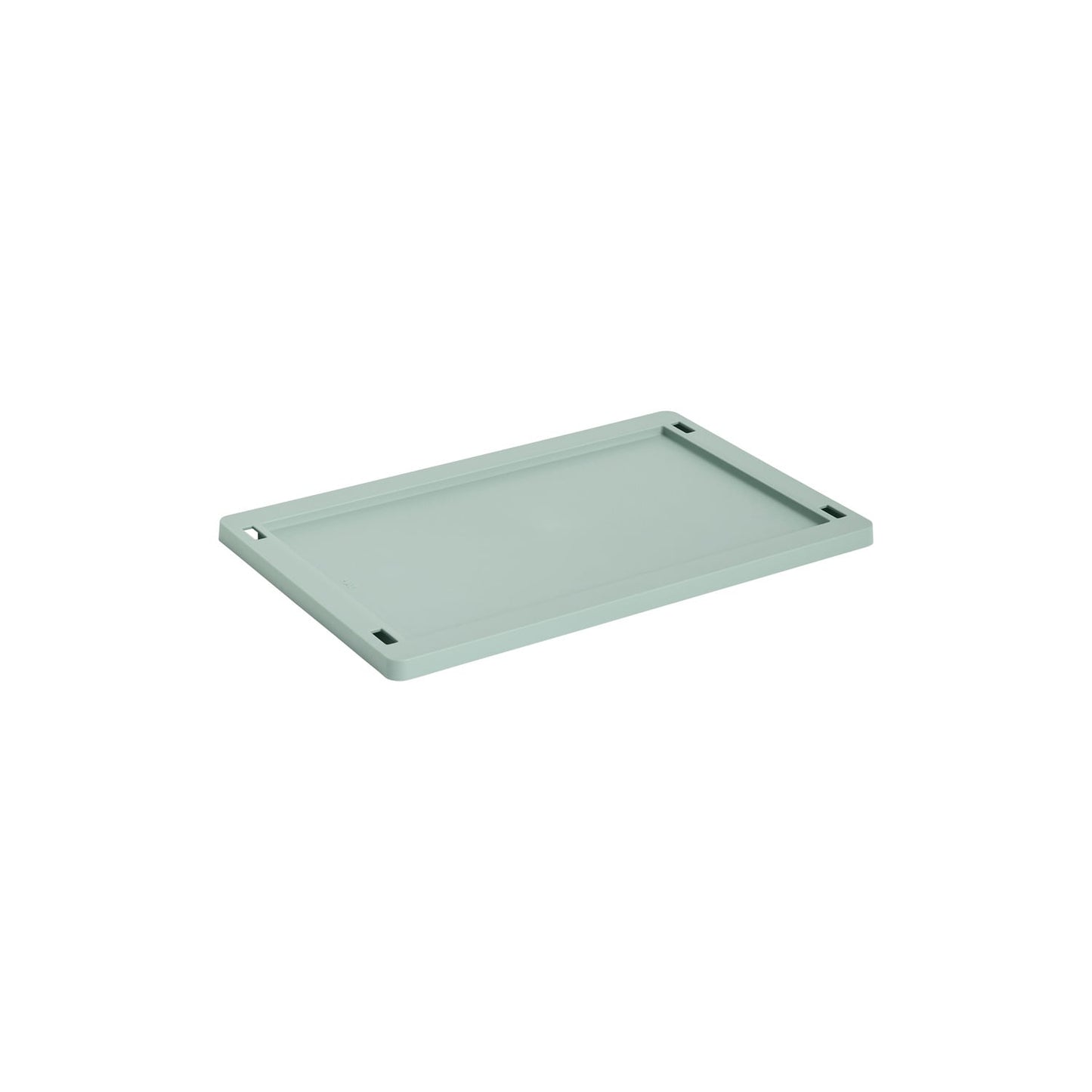 Colour Crate lid, S, recycled plastic, sage green