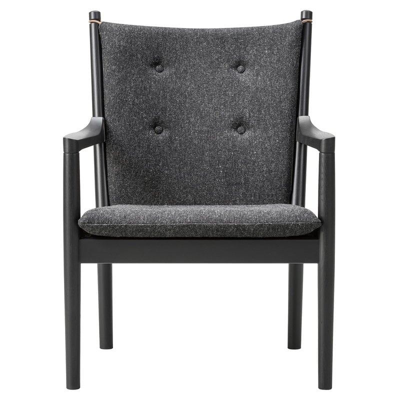 Wegner 1788 easy chair by Fredericia #black oak - Hallingdal65 180 #