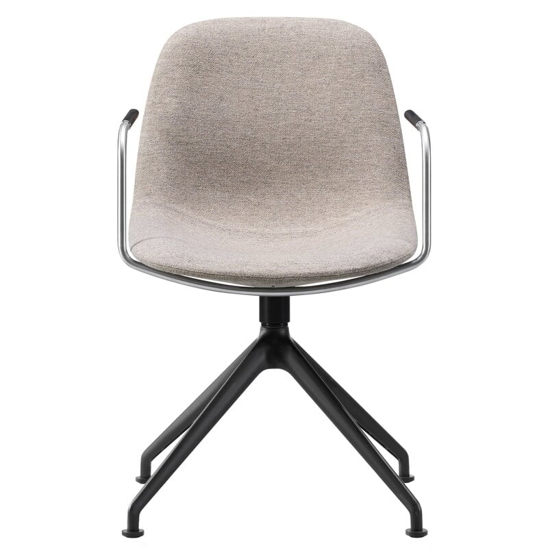 Eyes armchair by Fredericia #swivel, black - grey #