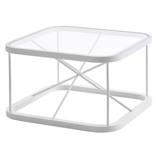Twiggy table 66,5 x 66,5 cm by Woodnotes #white #