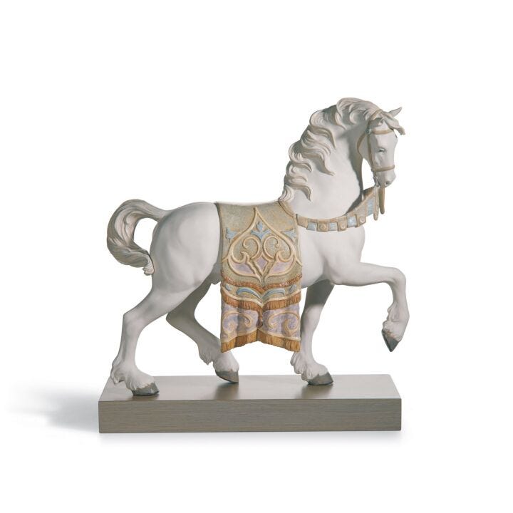 A Regal Steed Sculpture by Lladró