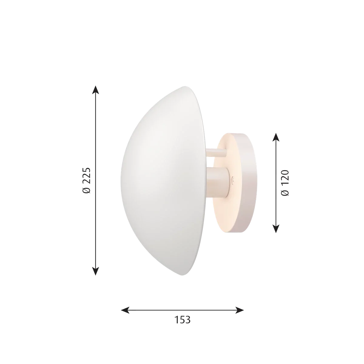 PH HAT Ø 225 Wall Lamp.