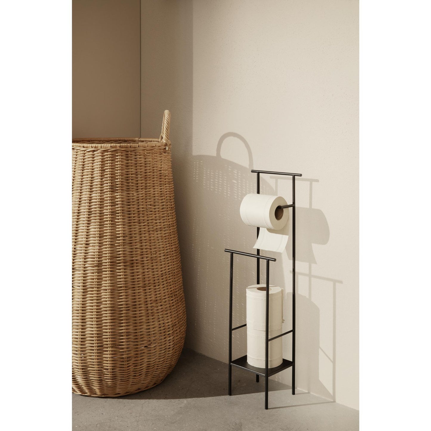 Ferm Living Braided Laundry Hamper Natural