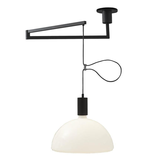 AS41C - Swivel opal glass pendant lamp.
