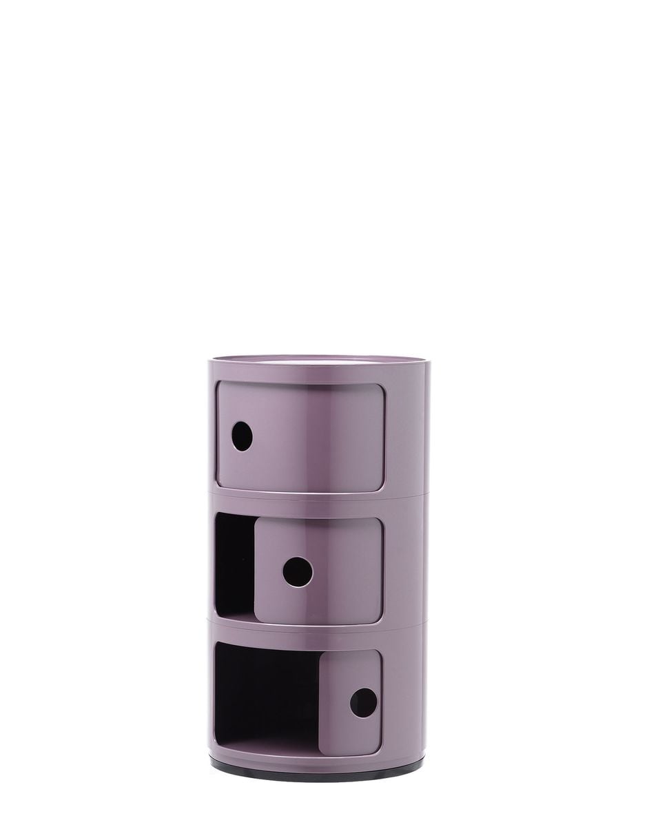 Componibili storage unit, 3 modules, purple