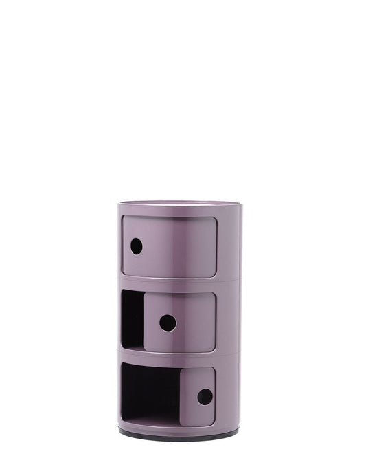 Componibili storage unit, 3 modules, purple