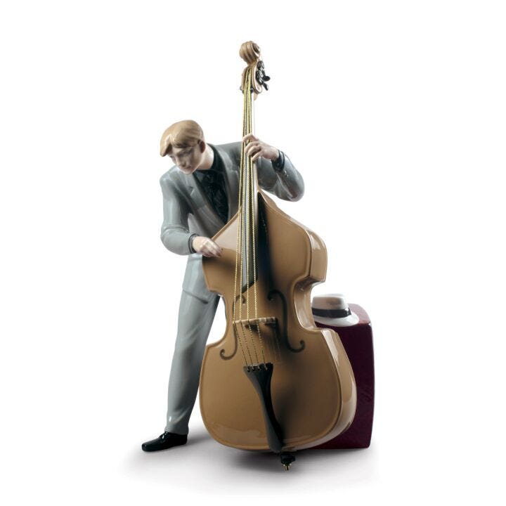Jazz Bassist Figurine by Lladró