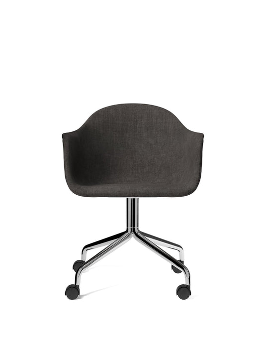 Harbour Dining Chair, Star Base, W/Casters, Upholstered by Audo Copenhagen