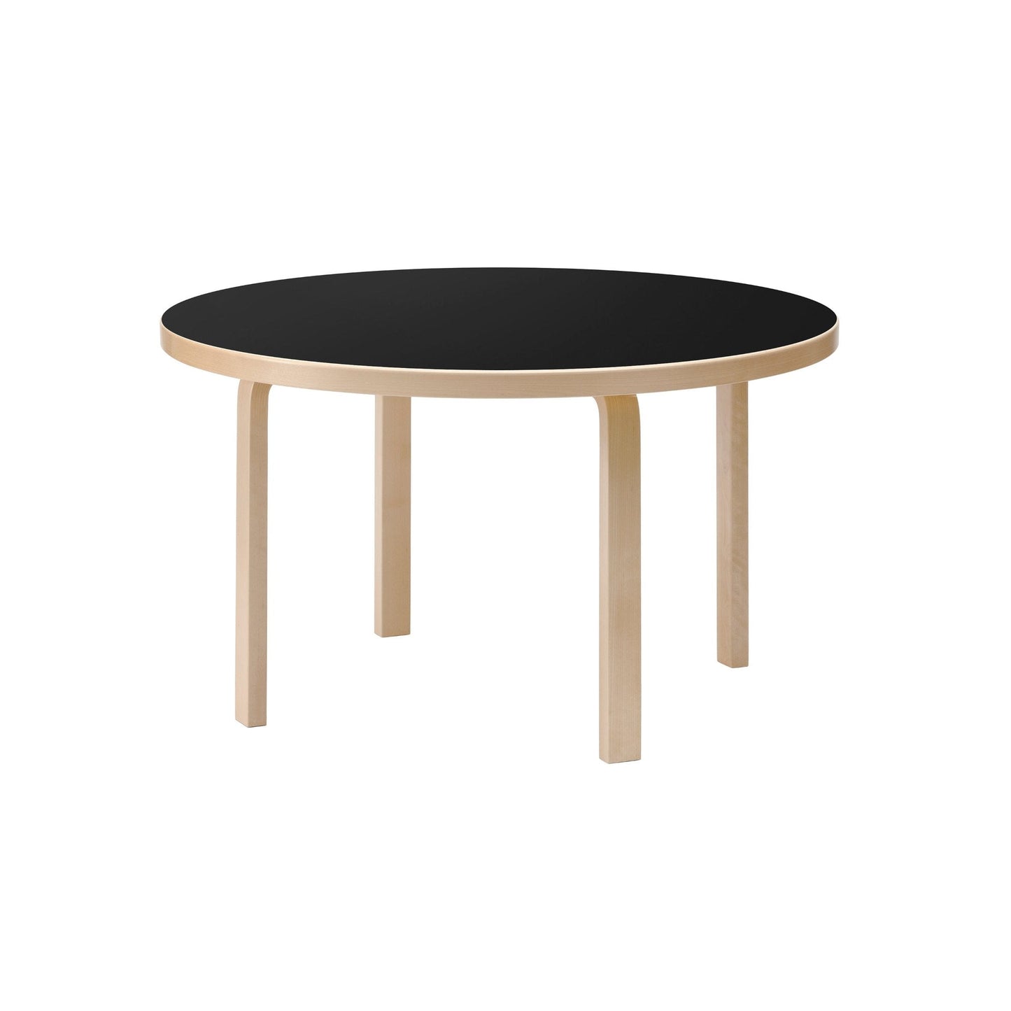 Artek Aalto Table 91 — birch/black linoleum