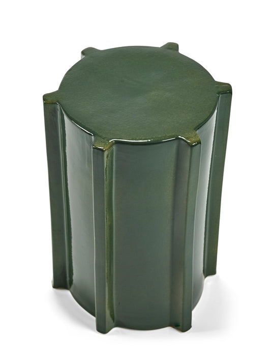 Pawn Geometrical side table, 45,4 cm, dark green