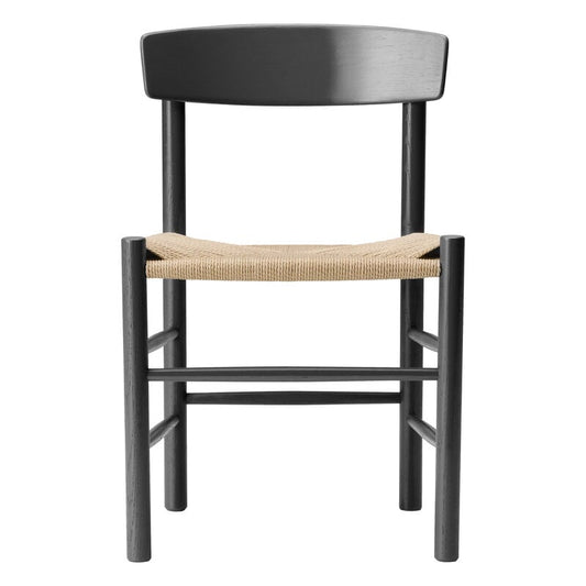J39 Mogensen chair by Fredericia #black painted beech - paper cord #
