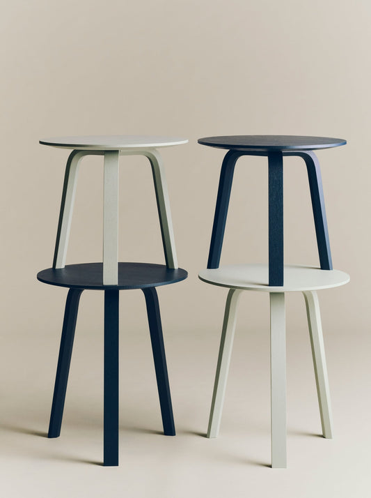 Bella coffee table 45 cm, low, blue charcoal