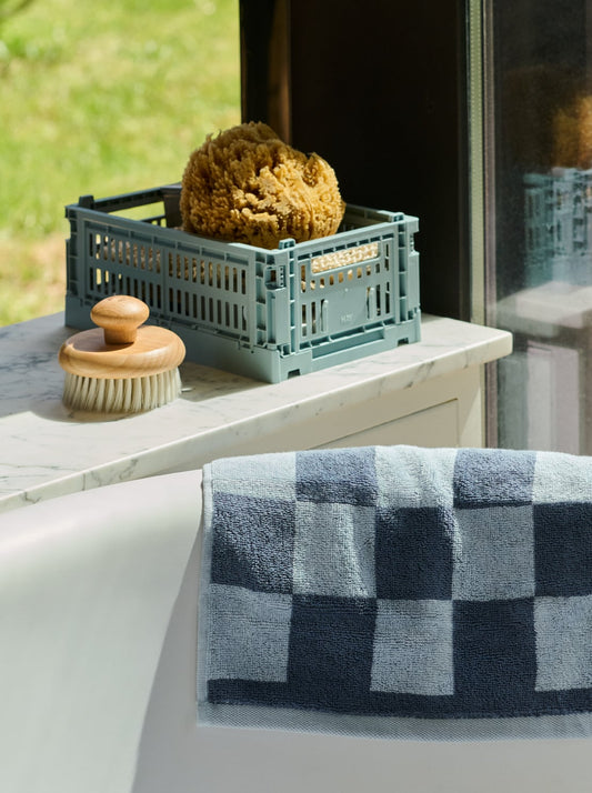 Colour Crate Mini, recycled plastic, 2 pcs, dusty blue