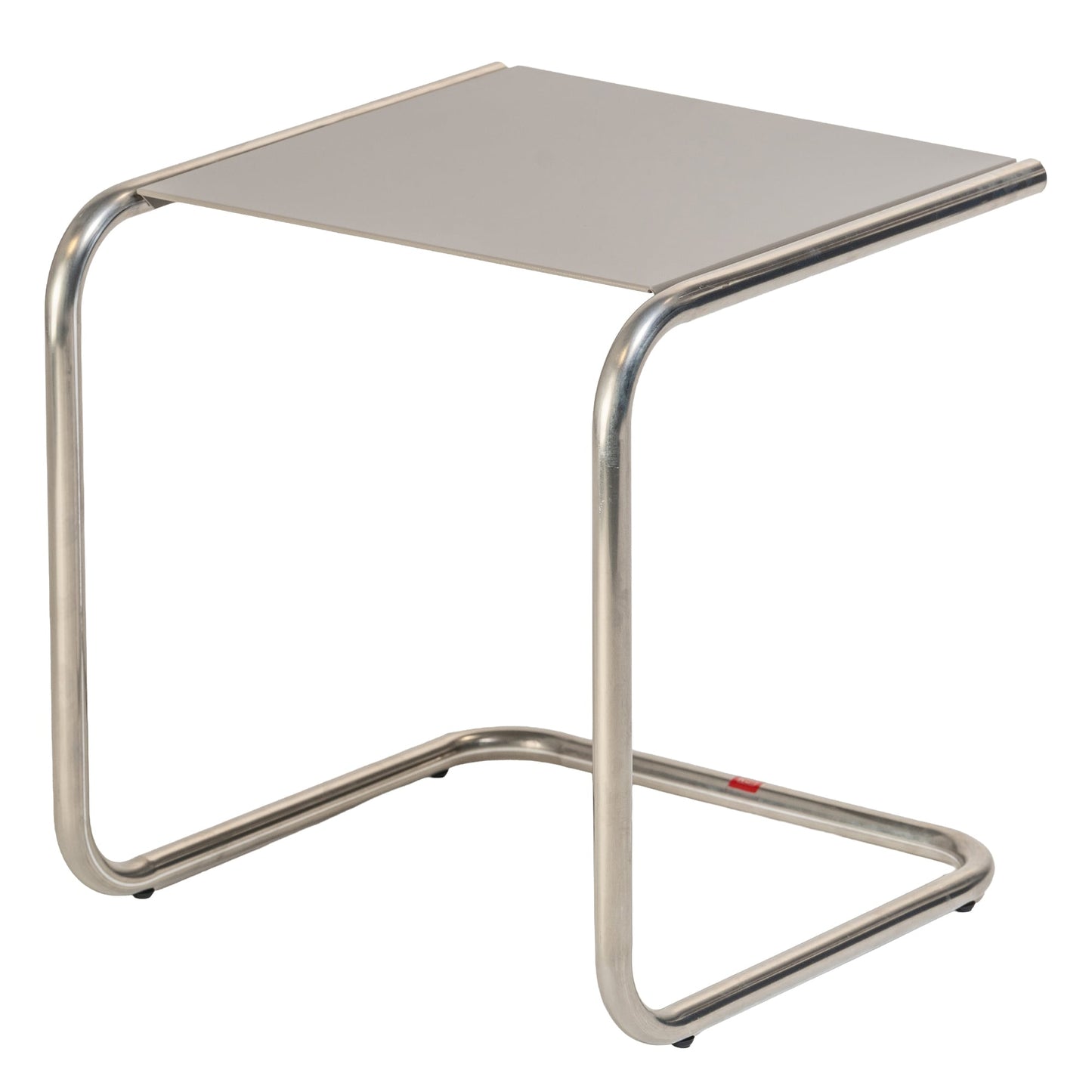 Club Outdoor side table, chrome - cappuccino