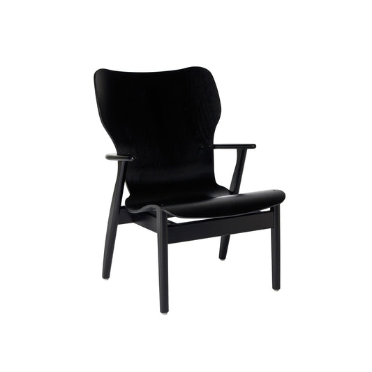 Artek Domus Lounge Chair — black lacquered
