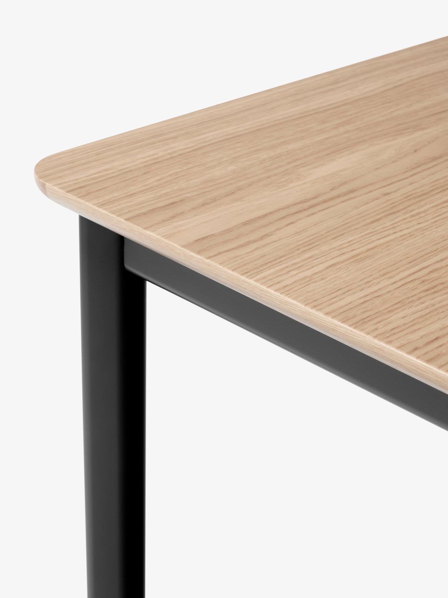 Drip HW115 dining table, 143 x 83 cm, lacquered oak - black