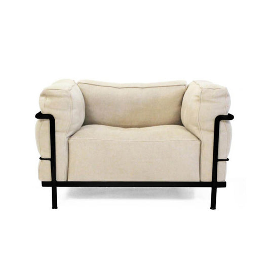 LC3 - Fabric armchair.