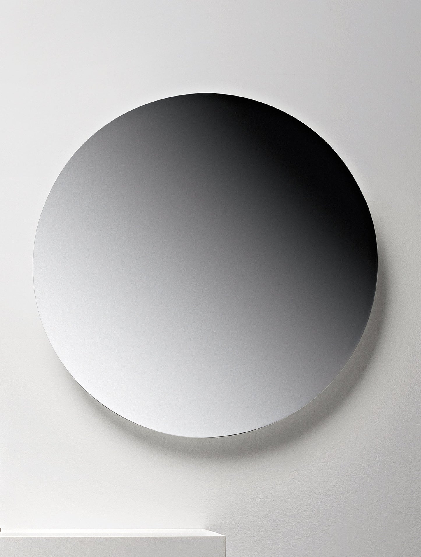 Round Mirror with Integrated LED Lighting by Falper