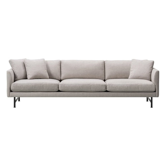 Calmo 80 sofa by Fredericia #3-seater, black steel - Sunniva 717 #