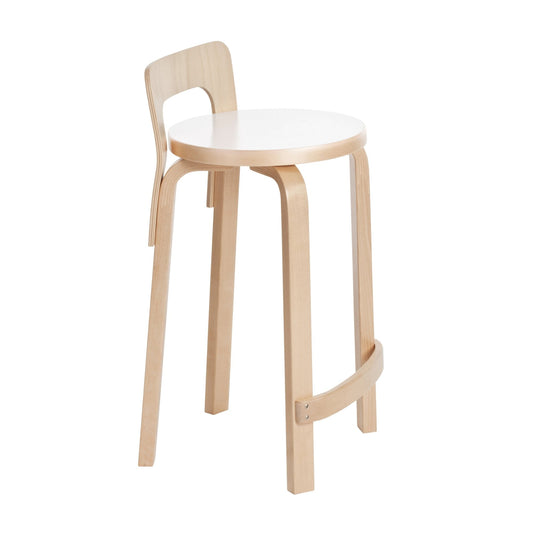 Artek High Chair K65 — birch/white laminate