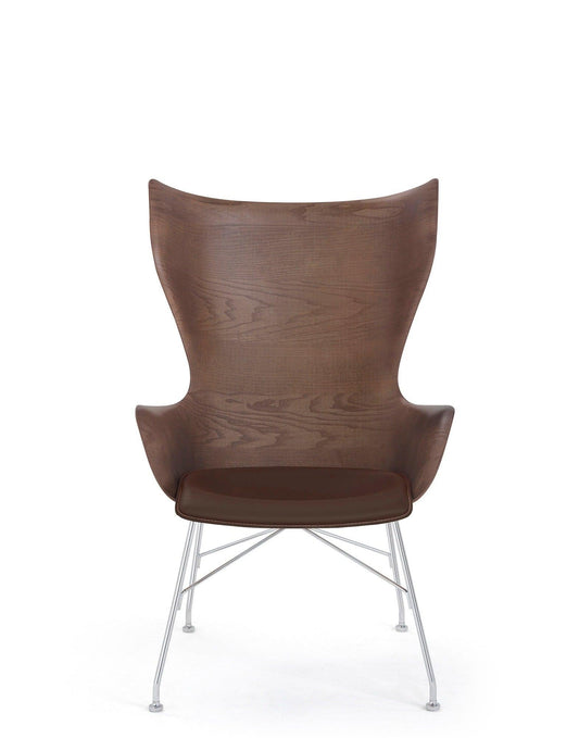 K/WOOD Armchair (with Leather Seat).