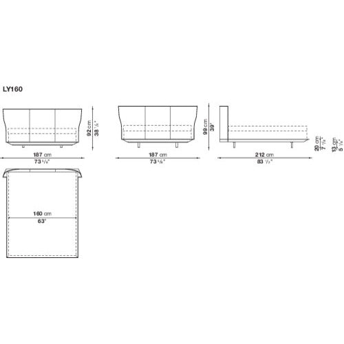 Alys Beds (Dimension - 187x212xH92 cm for Mattress 160x200) (Request Info).
