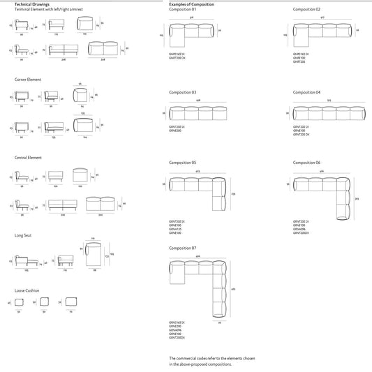 GREENE SYSTEM - Modular fabric sofa (Request Info).
