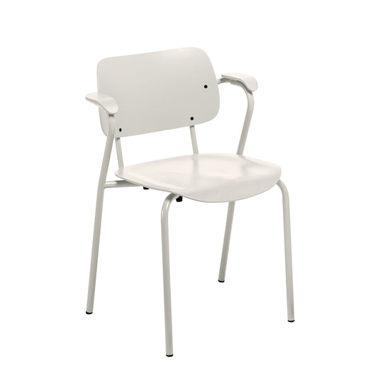 LUKKI - Stackable chair with armrests.