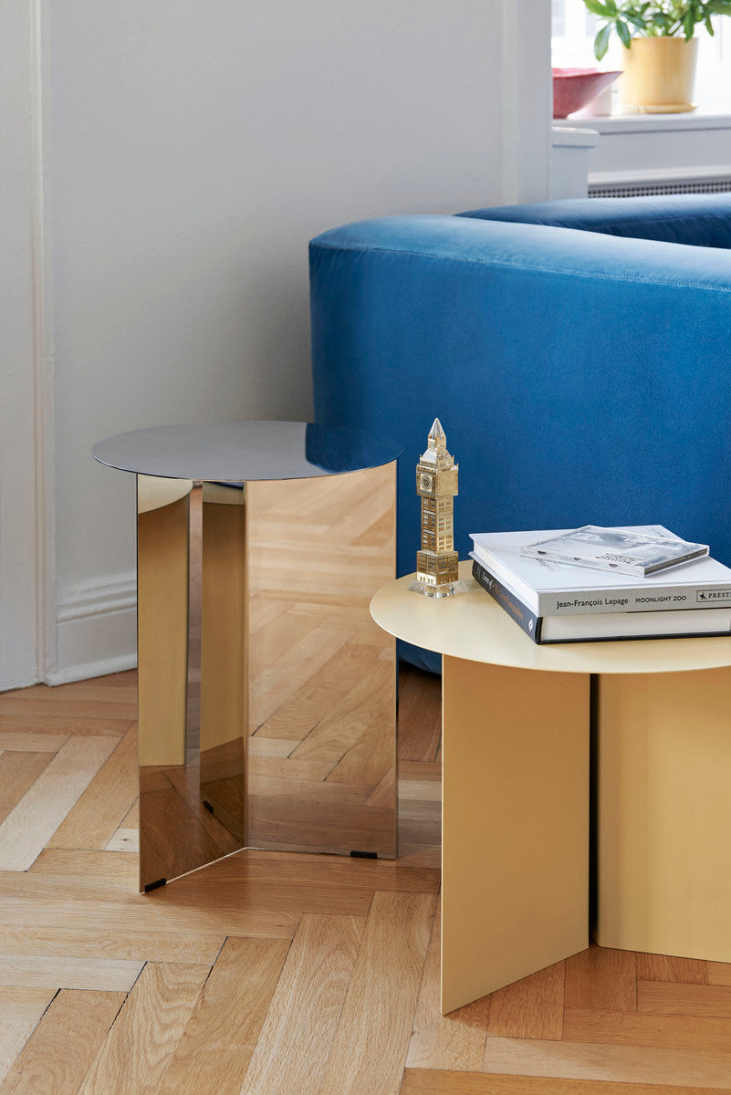 Slit table, 35 cm, high, brass