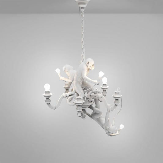 MONKEY CHANDELIER - LED resin chandelier.
