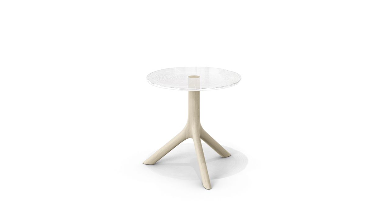 PLEXIWOOD COCKTAIL TABLE - D.40CM by Roche Bobois