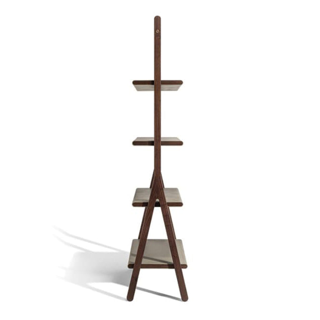 REN - Contemporary style freestanding double-sided wooden bookcase.