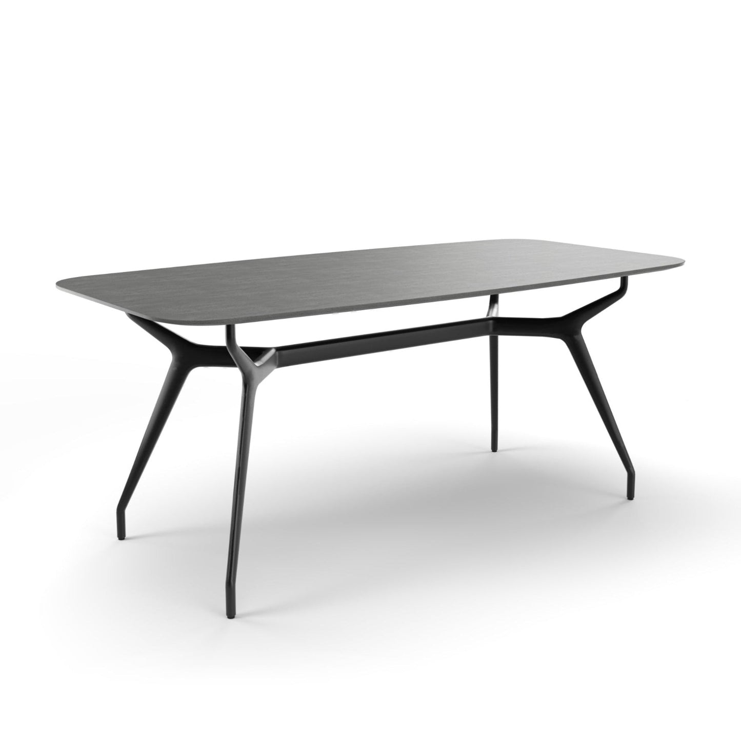 ARKOS SHAPED 02 - Rectangular dining table (Top Finishes - CERAMICS | Cat. CE2)